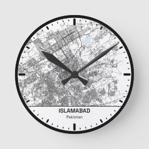 Islamabad Uhr Stadt Linie Kunst