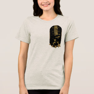 Islamic Art Gold Mond Ästhetik T-Shirt Tri-Blend Shirt