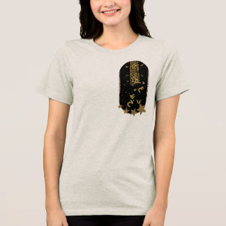 Islamic Art Gold Mond Ästhetik T-Shirt Tri-Blend Shirt