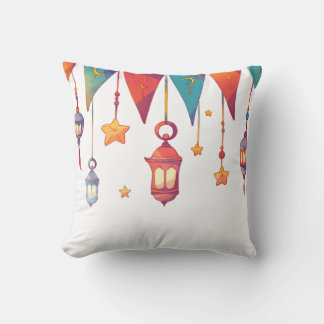  Islamic Colorful Design for Ramadan Throw Pillow Kissen