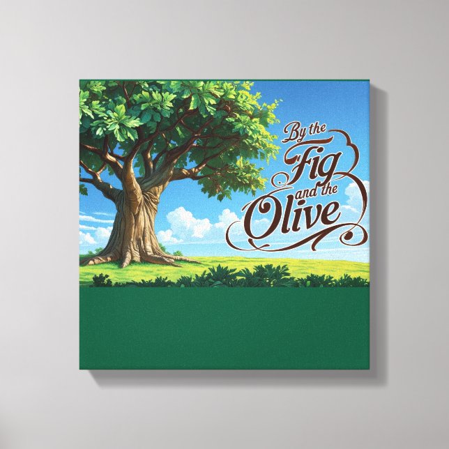 Islamic Decor- Religious Trees In Islam Leinwanddruck (Vorderseite)