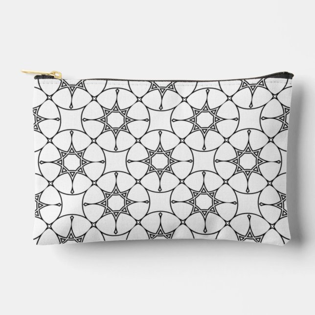 Islamic Geometric Pattern  Arabic Design Cute Zubehörtasche (Vorderseite)