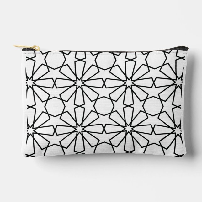Islamic Geometric Pattern  Arabic Design   Zubehörtasche (Vorderseite)