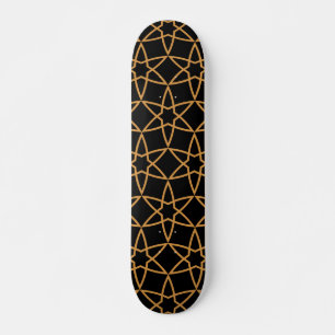 Islamic Geometric Pattern Designs Skateboard
