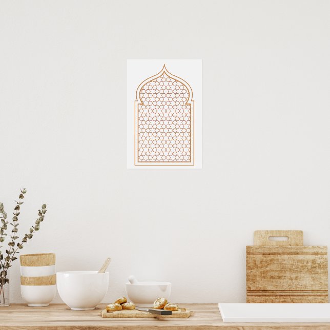Islamic Geometric Wall Art Poster (Küche)
