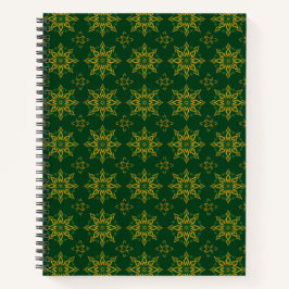 Islamische Arabeske Gold Smaragd Notizbuch