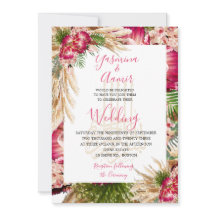 Islamische Bismillah Pampas Protea Floral Wedding