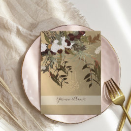 Islamische Bismillah-Rustikale Goldhochzeit Einladung