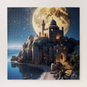 Islamische Burg auf einem Berg Puzzle