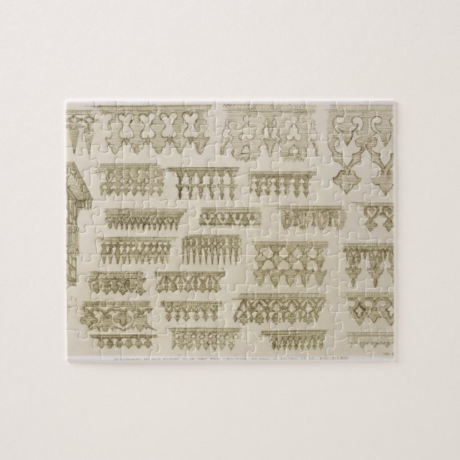 Islamische Entwürfe für Gesims, Balkon und Puzzle (Horizontal)