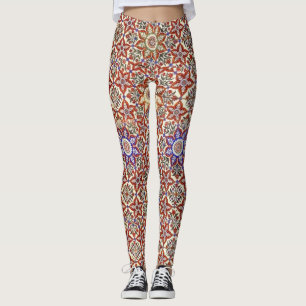 Islamische Geometrie und Blumendesign Leggings