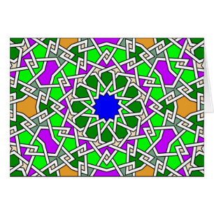 Islamische geometrische Musterkarte