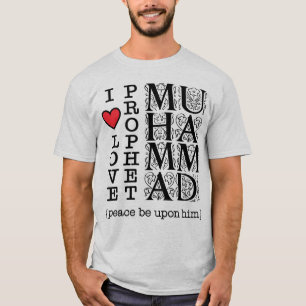 Islamische Kleidung Ich liebe Prophet Mohammed ﷺ T-Shirt