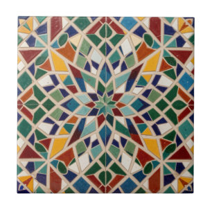 Islamische Kunst Marokkanisches Mosaik Farbige Woh Fliese