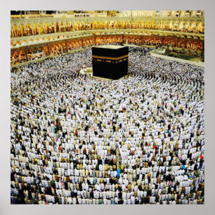 Islamische Kunst, Mekka des Islams in Saudi Arabie Poster