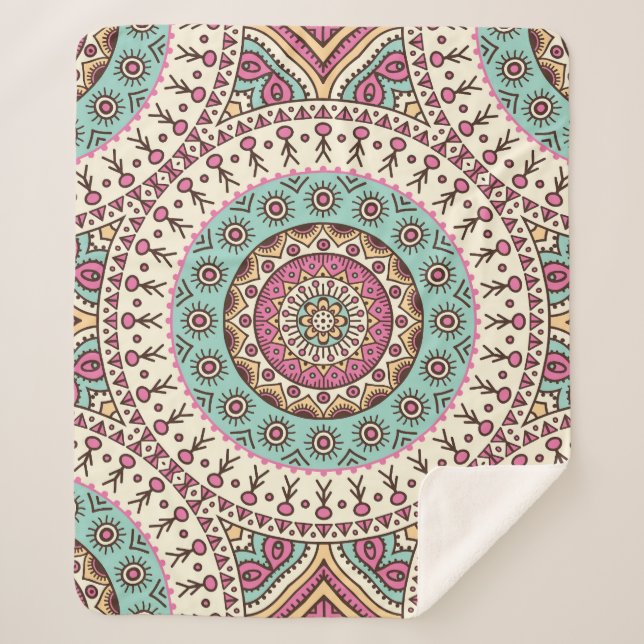 Islamische Kunst: Vintage Dekoration nahtlos Sherpadecke (Vorderseite)