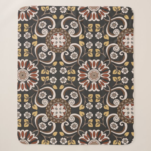 Islamische Medallion: Schönes Textilmuster. Sherpadecke (Vorderseite)