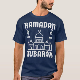 Islamische Moschee Ramadan Mubarak Islamischer Ram T-Shirt