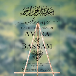 Islamische Paare Hochzeit Acrylschild