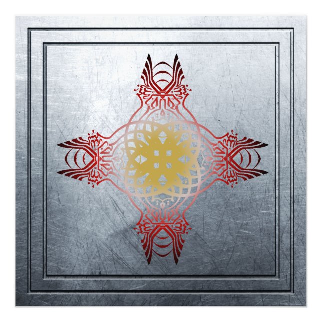 islamische Plakate mit dem Mosaik Bismillah Fotodruck (Vorne)