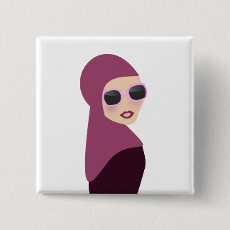 Islamische Schal muslima hijab Damenart Button