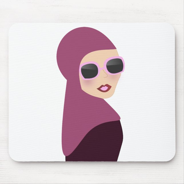 Islamische Schal muslima hijab Damenart Mousepad (Vorne)