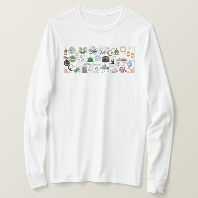 Islamische Symbole T-Shirt (Design vorne)