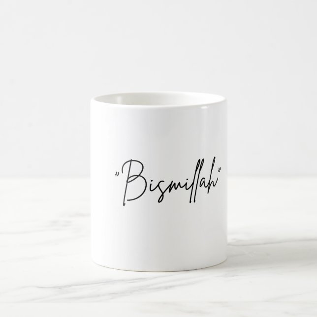 Islamische Tasse der Kalligraphie "Bismillah" (Mittel)