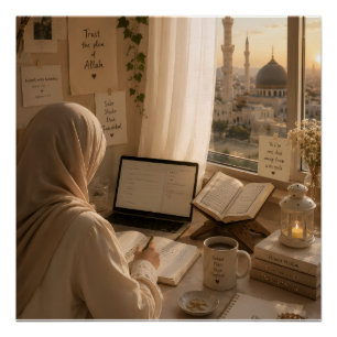 Islamischer Deen & Dunya Spiralposter Poster