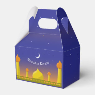 Islamischer Halbmond Ramadan Kareem Typografische Geschenkschachtel