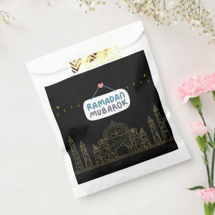 Islamischer Halbmond Ramadan Kareem Typografische Geschenktütchen