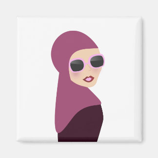 Islamischer Hijab-Damenstil Magnet