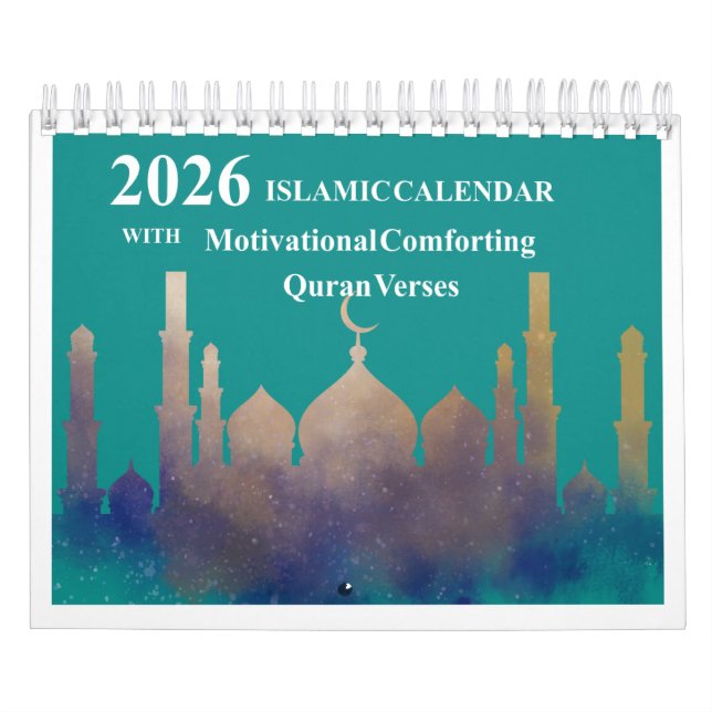 Islamischer Hijri-Kalender 2026 mit Koranischen Ve Kalender (Titelbild)