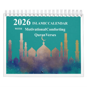Islamischer Hijri-Kalender 2026 mit Koranischen Ve Kalender