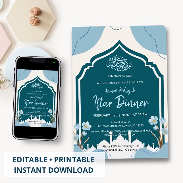 Islamischer Moscheebogen Ramadan Iftar-Dinner-Einl Einladung (Von Creator hochgeladen)