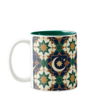 Islamischer Ramadan Halbmond Geometrisch Nahtlos