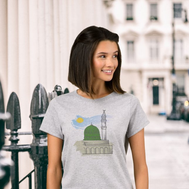 Islamischer T - Shirt der Frauen: Masjid an-Nabawi (Von Creator hochgeladen)