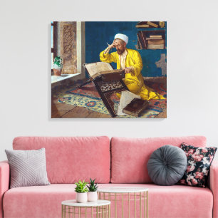 Islamischer Theologe mit Koran Osman Hamdi Bey Leinwanddruck