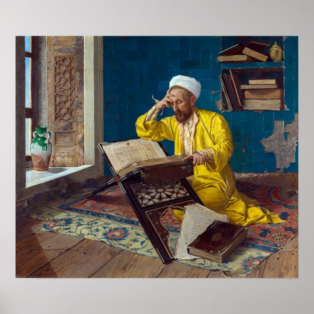 Islamischer Theologe mit Koran | Osman Hamdi Bey | Poster (Vorne)