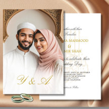 Islamisches Bismillah-Foto Elegante Hochzeit
