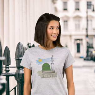 Islamisches Damen-T-Shirt: Masjid an-Nabawi & Frie T-Shirt