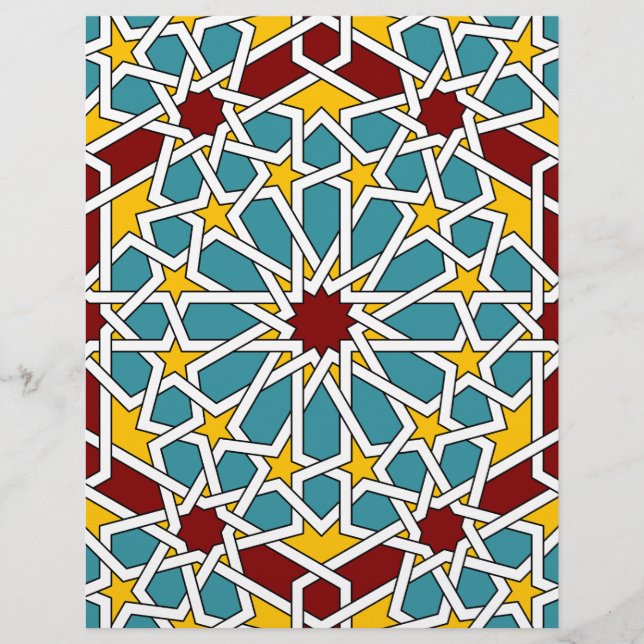 Islamisches geometrisches Letterhead (Vorderseite)