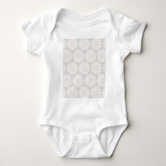 Islamisches geometrisches Muster Baby Strampler (Vorderseite)
