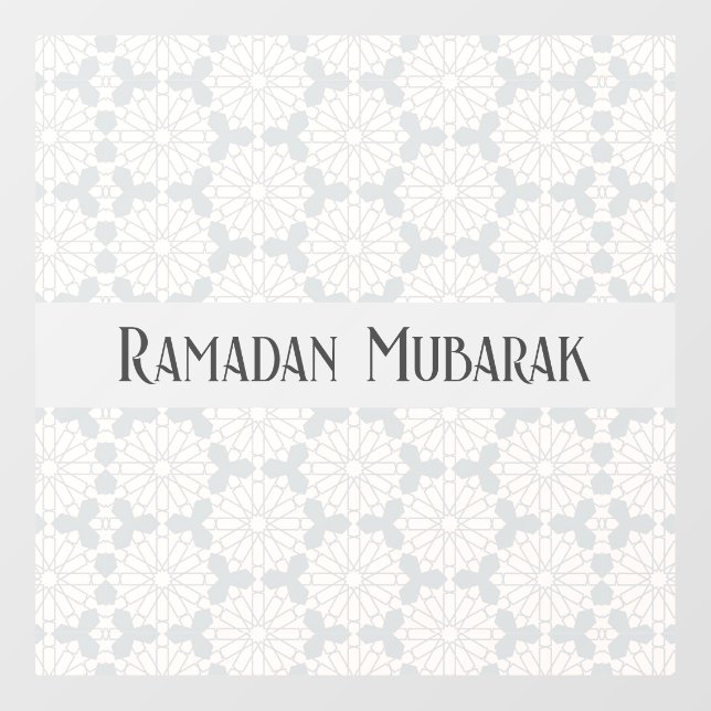 Islamisches geometrisches Muster Fensteraufkleber (Blatt)