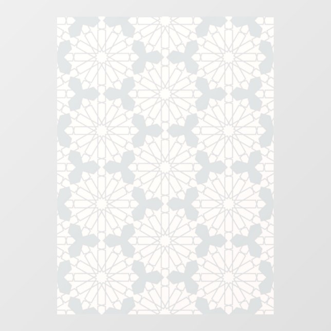 Islamisches geometrisches Muster Fensteraufkleber (Blatt)