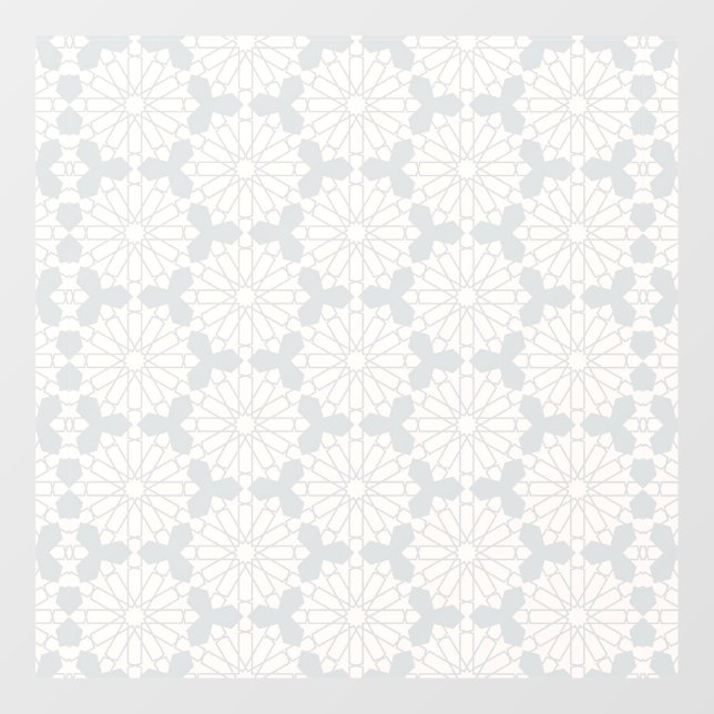 Islamisches geometrisches Muster Fensteraufkleber (Blatt)