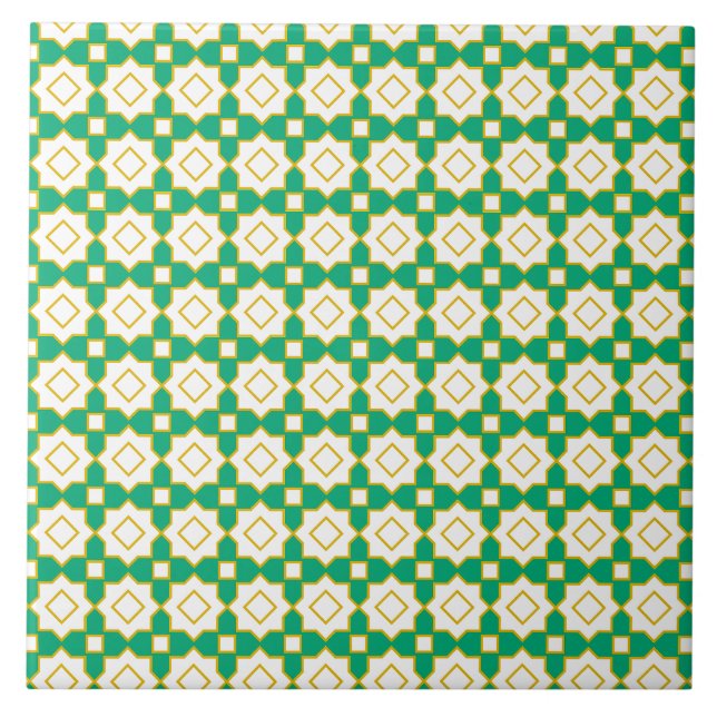 Islamisches geometrisches Muster Fliese (Vorderseite)