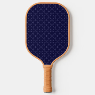 Islamisches geometrisches Muster in Blau und Gold Pickleball Schläger