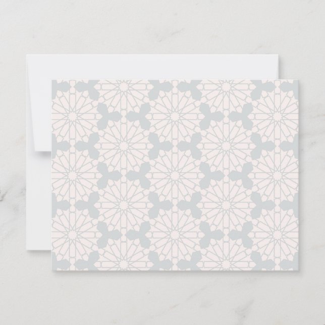 Islamisches geometrisches Muster Karte (Vorderseite)
