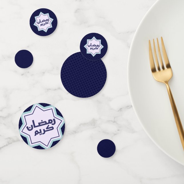 Islamisches geometrisches Muster Konfetti (Gruppe)